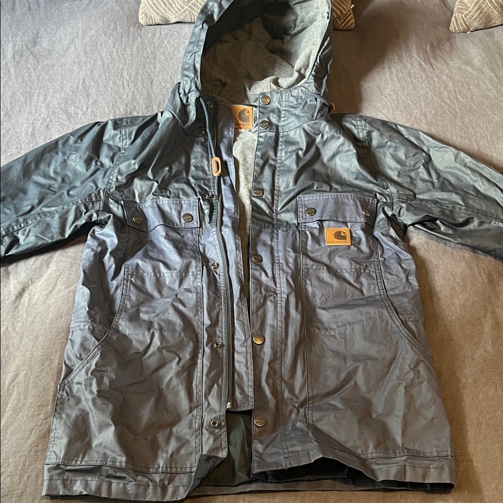 Carhartt Waxed Roy Jacket - Navy Blue - Picture 2 of 7